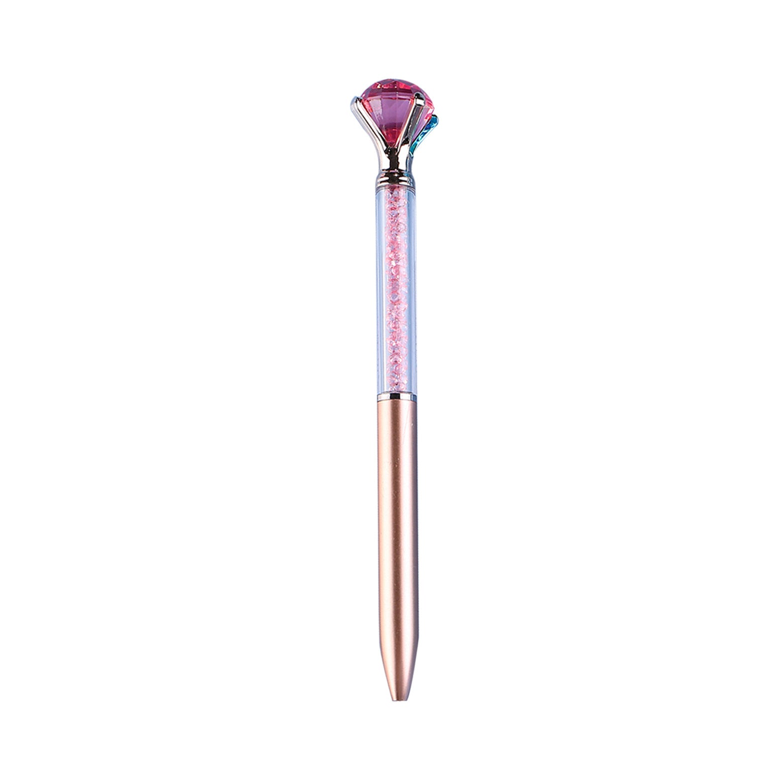 Wholesale Imitation Metal Rod Large Diamond Colored Crystal Quicksand Broken Diamond Plastic Ballpoint Pen